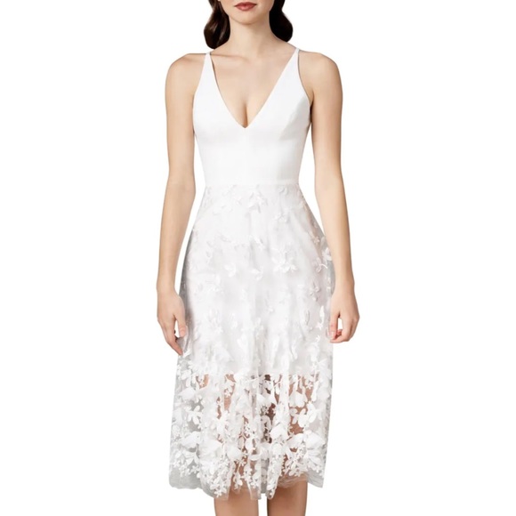 NWT Dress the Population White Dress - Picture 2 of 3